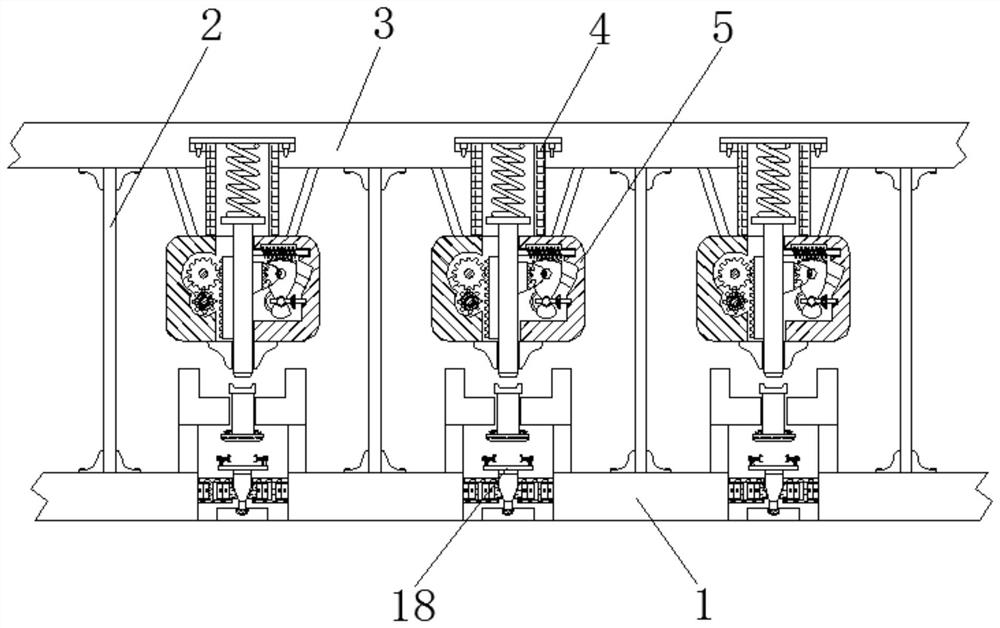 Impact experiment table for testing surface strength of mobile phone