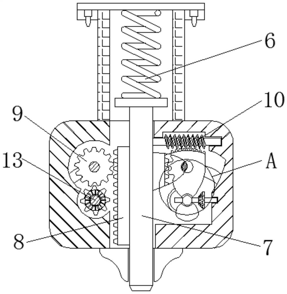 Impact experiment table for testing surface strength of mobile phone