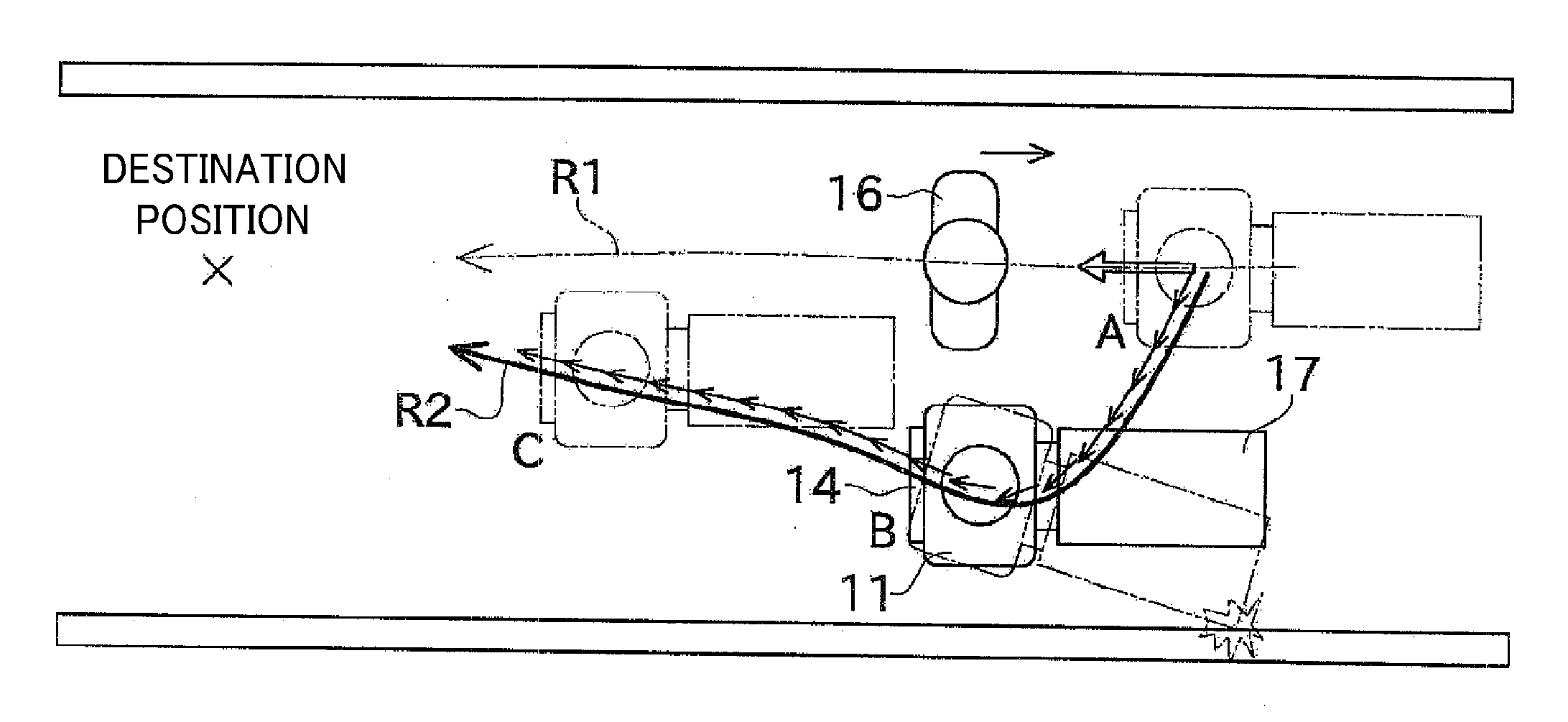 Autonomous moving body and method for controlling movement thereof