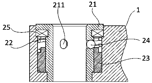 Electromagnetic piston type tool changing device