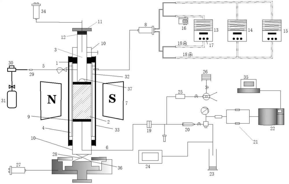 Apparatus and method for evaluating sediment wettability based on imbibition NMR