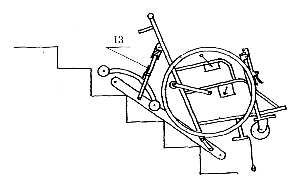 Full-automatic stair-climbing wheelchair scooter