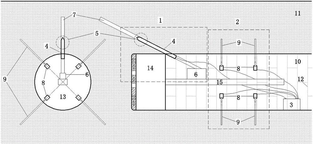 Acoustic wave device and method for metro shield tunnel front boulder detection