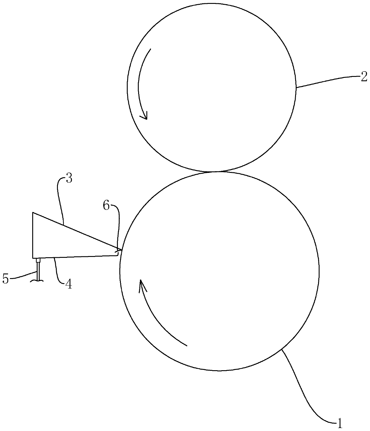 Ink scraping plate structure of printer