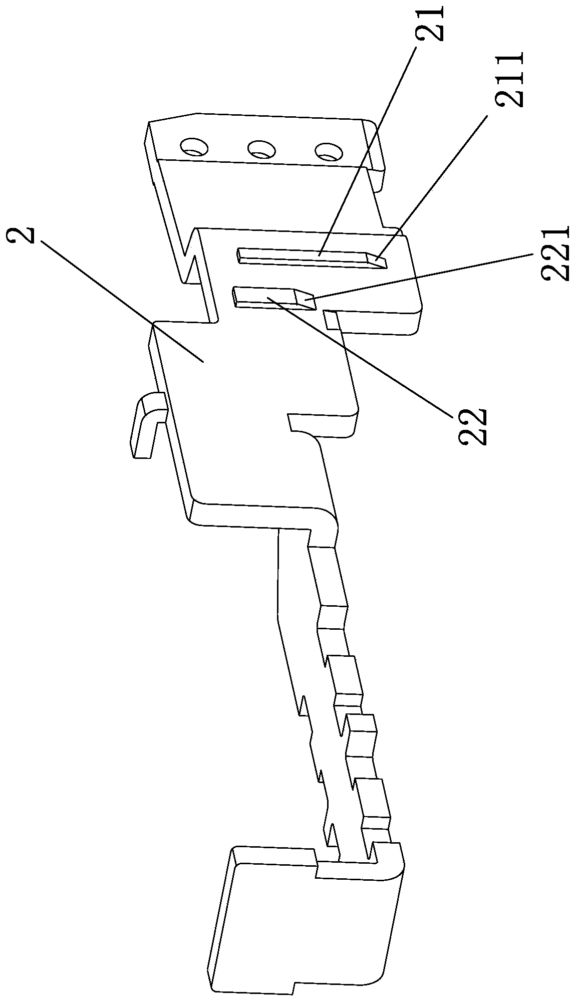 Magnetic latching relay with good positioning conductive lead-out pins