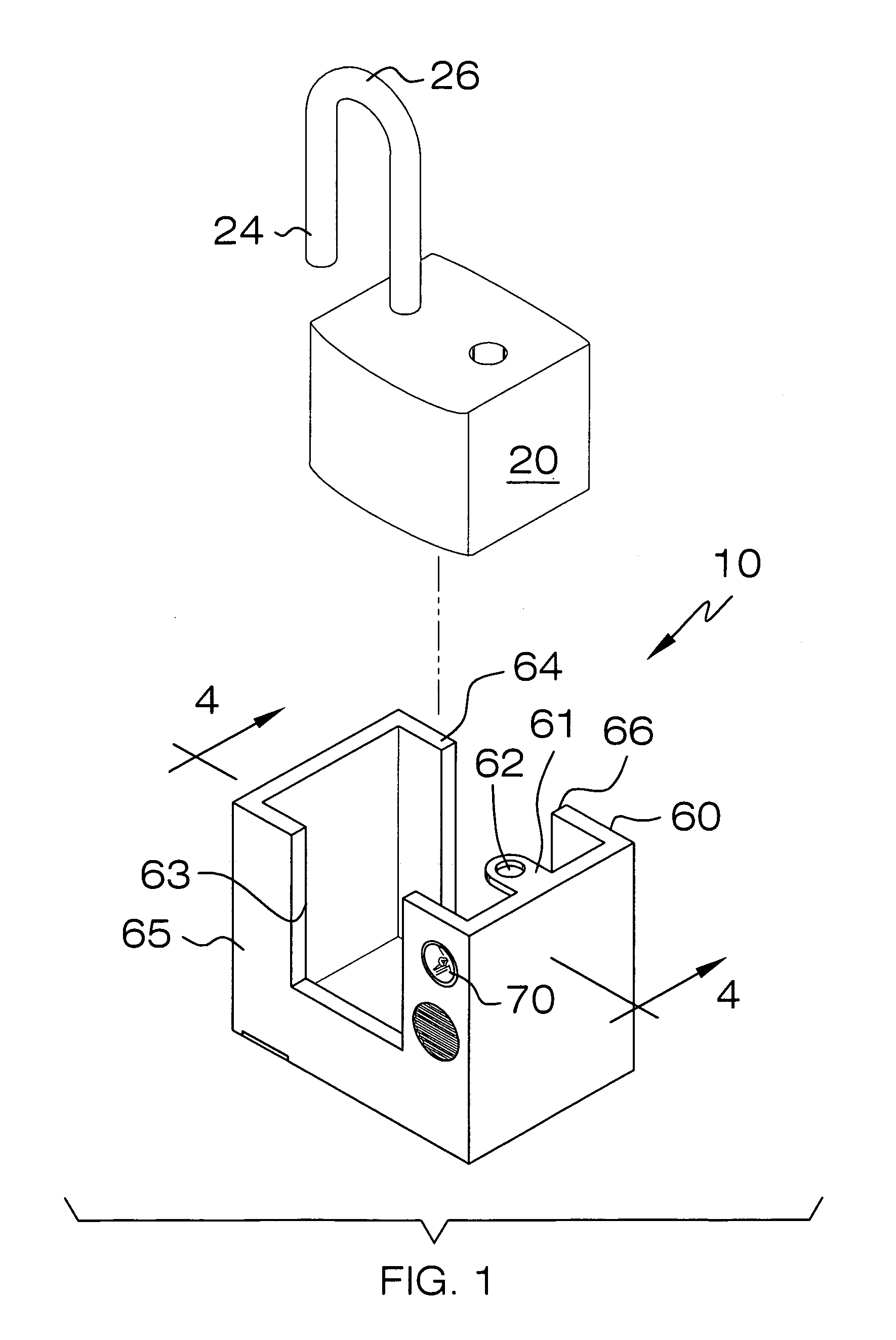 Combined padlock housing and acoustic notification device