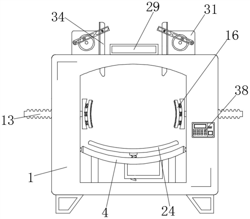 Rubber fender fatigue strength testing device