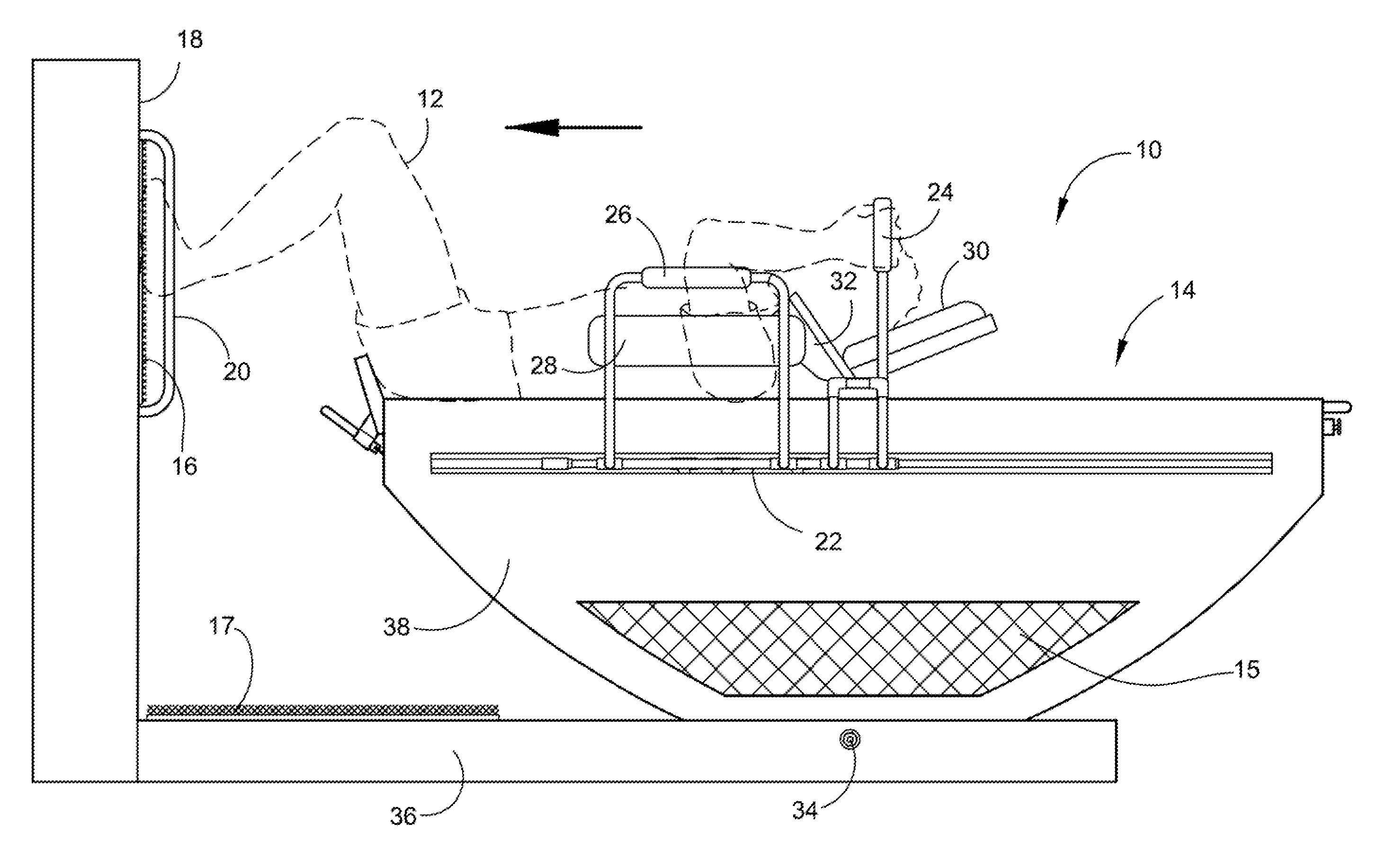 Combination exercise-massage device