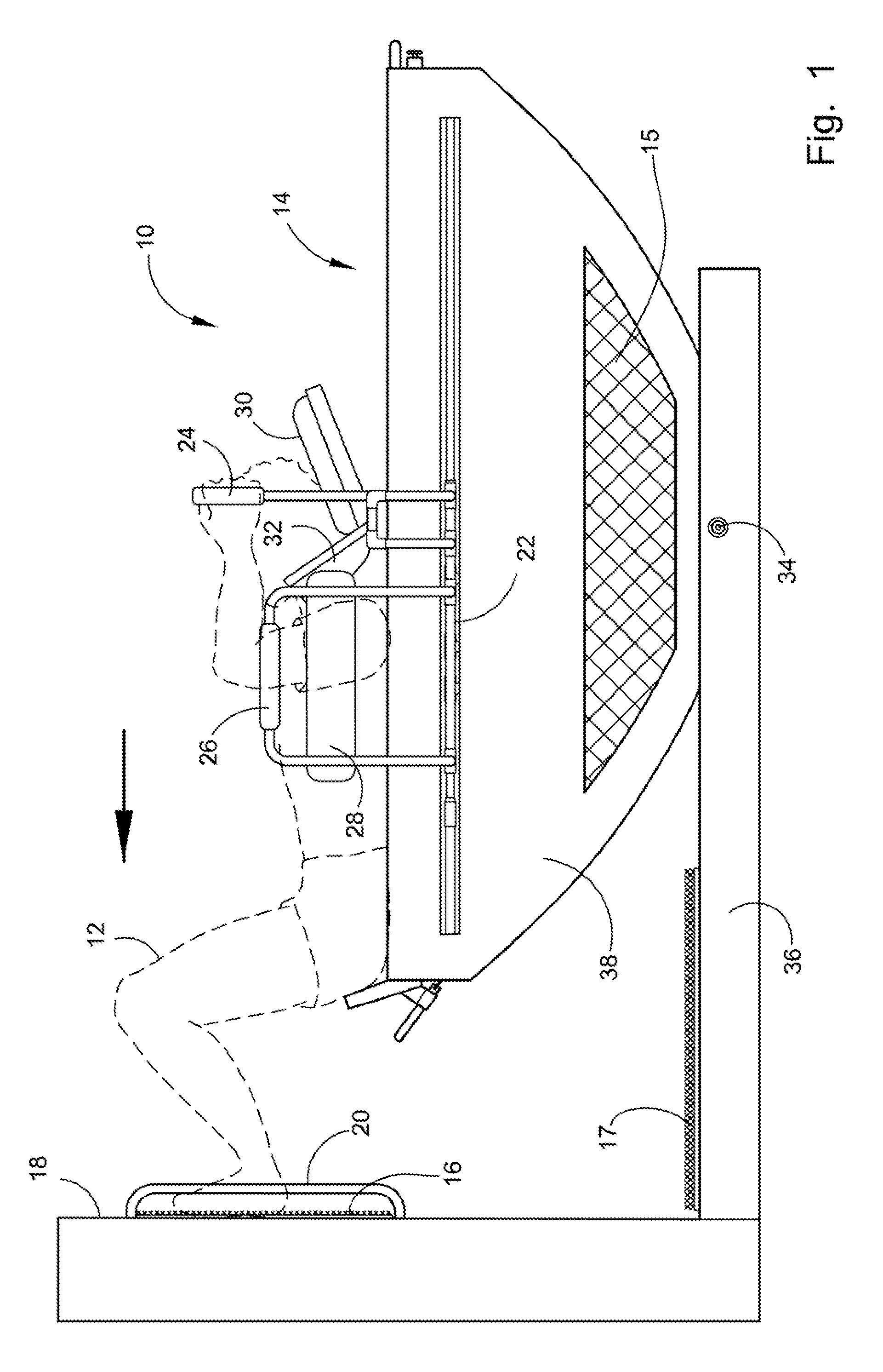 Combination exercise-massage device