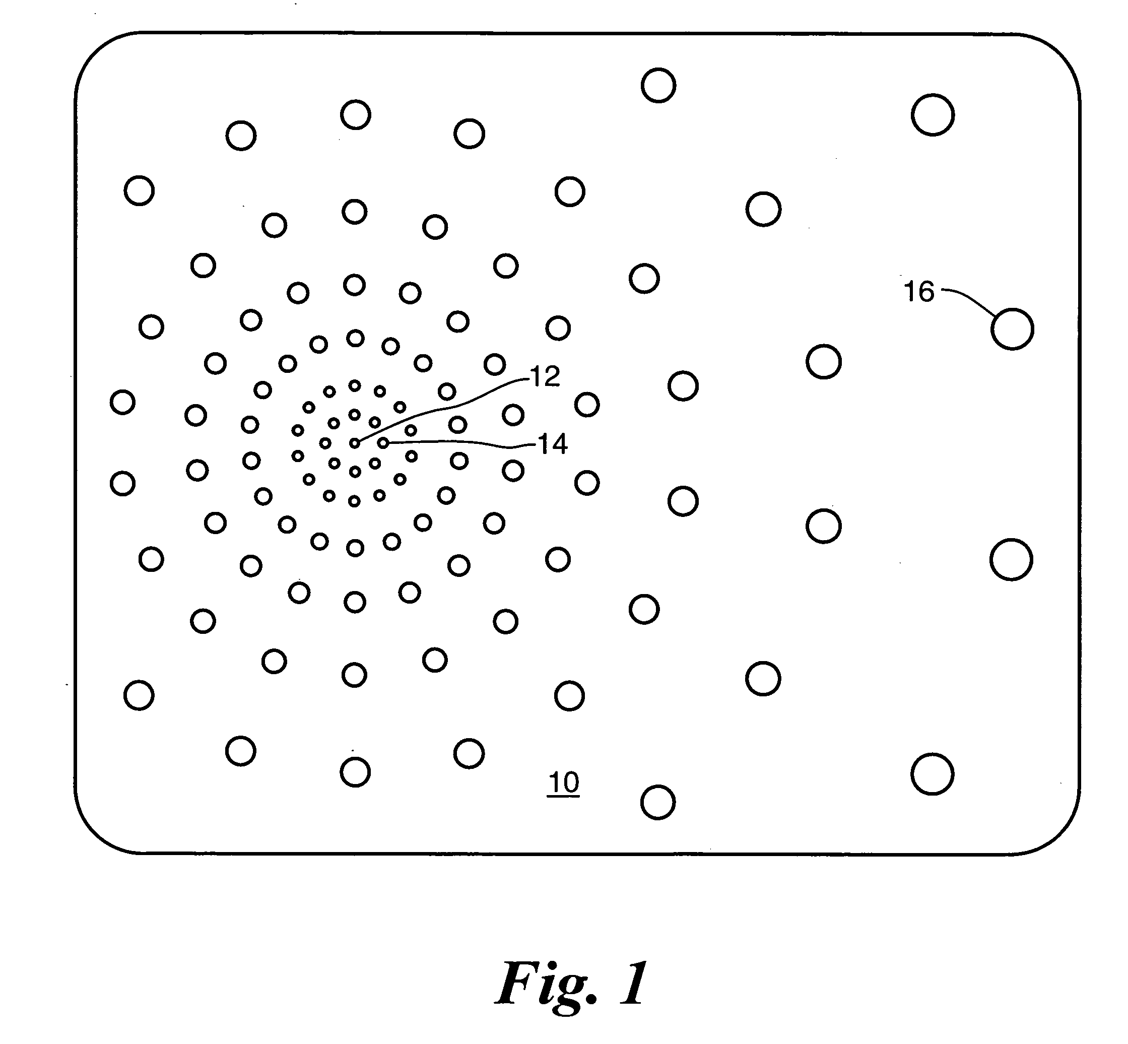 Variable pitch electrode array