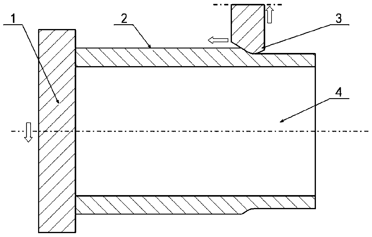 A plastic connection method of aluminum alloy pipe fittings based on spinning