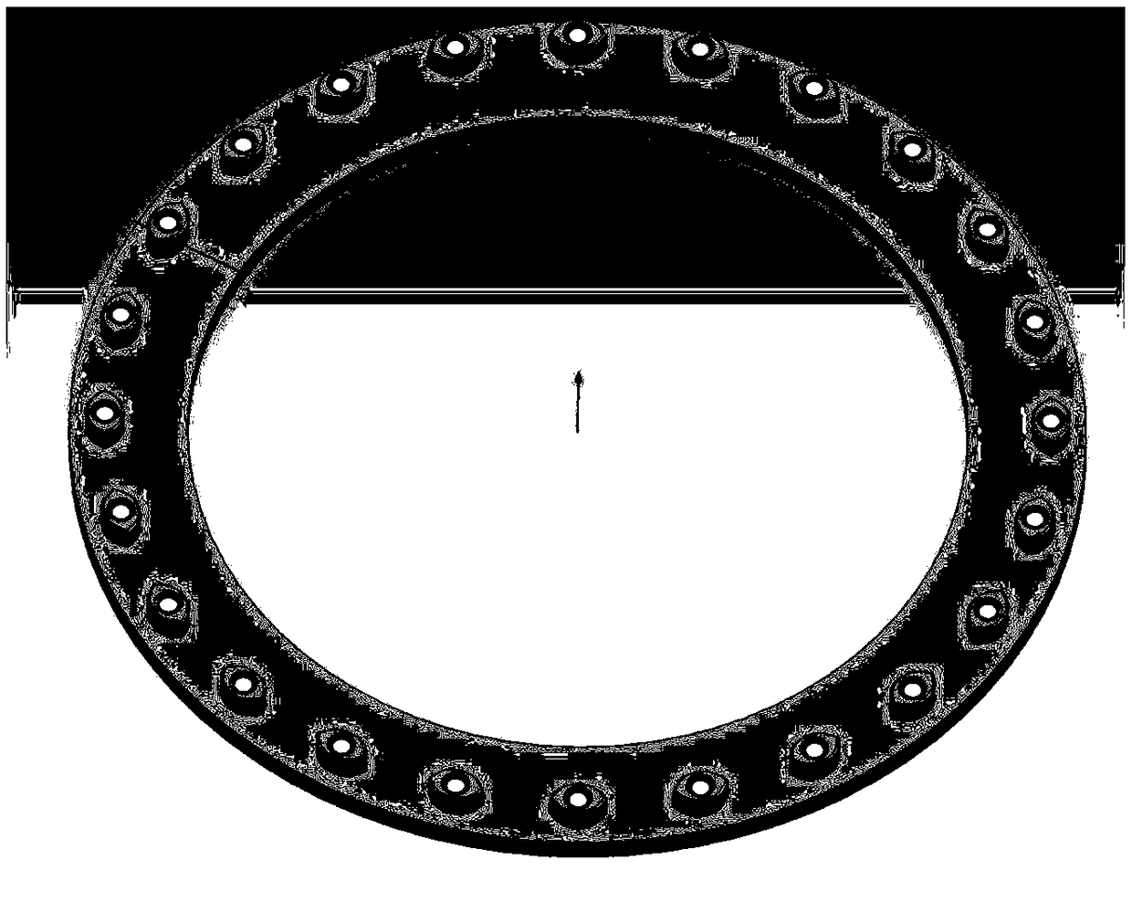 Aero-engine high-speed rotating disk bolt drag reduction design method and rotating disk