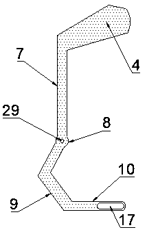 Automatic clamping type hoop device for petroleum transportation pipeline