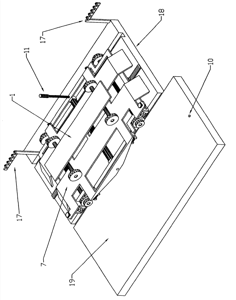 Gapless parking device in parking zone