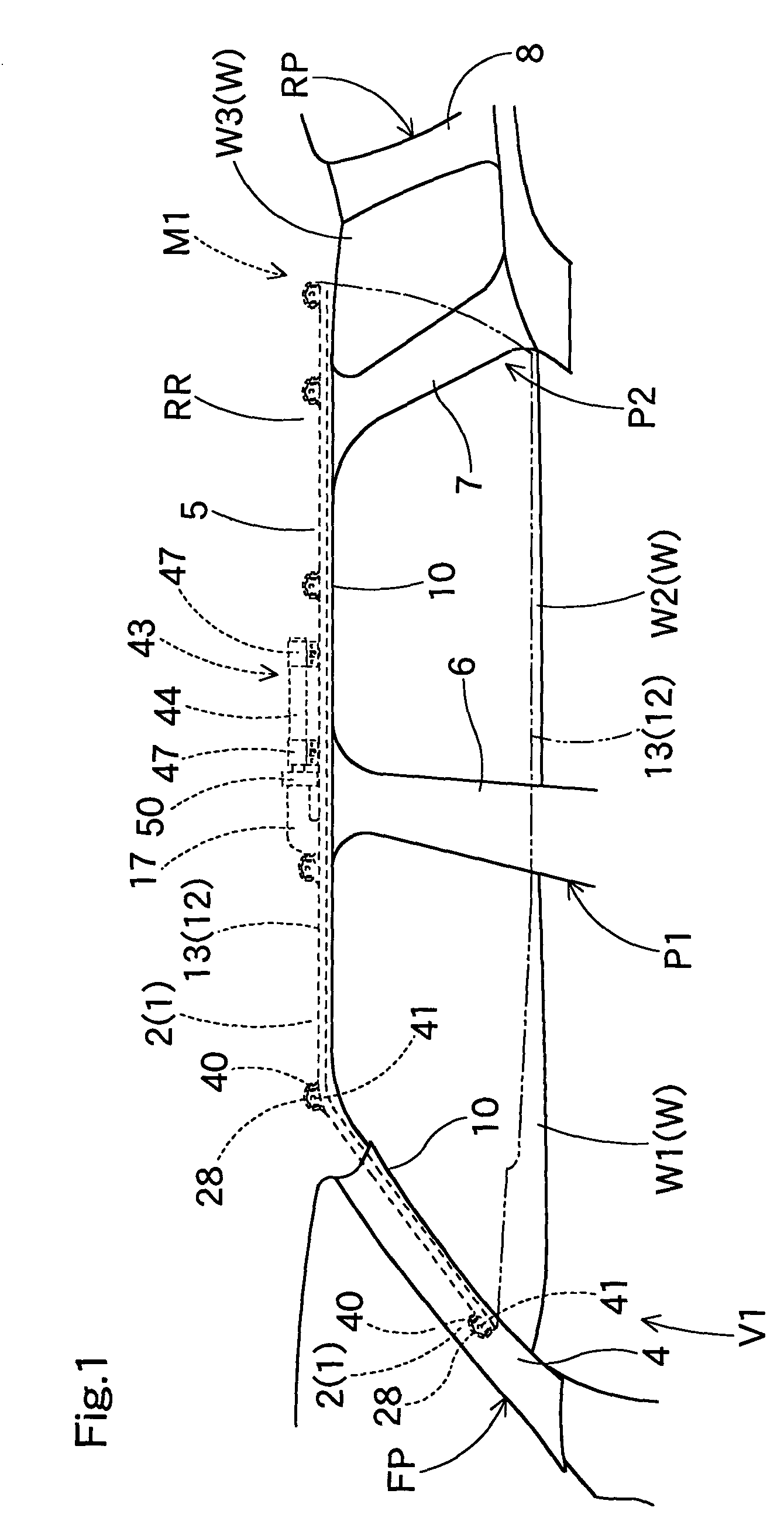 Head protecting airbag device