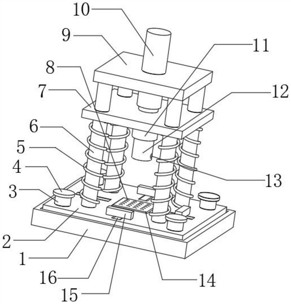 Shockproof automobile stamping die