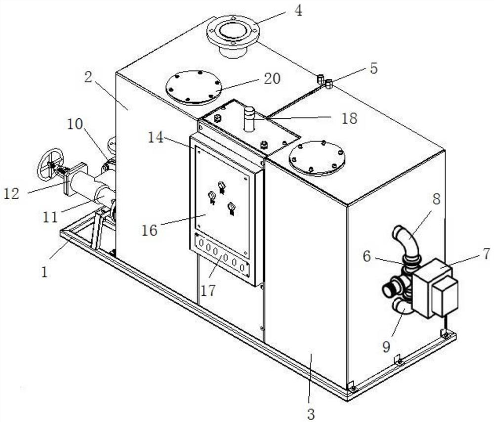 Sewage suction device capable of automatically winding and unwinding pipeline