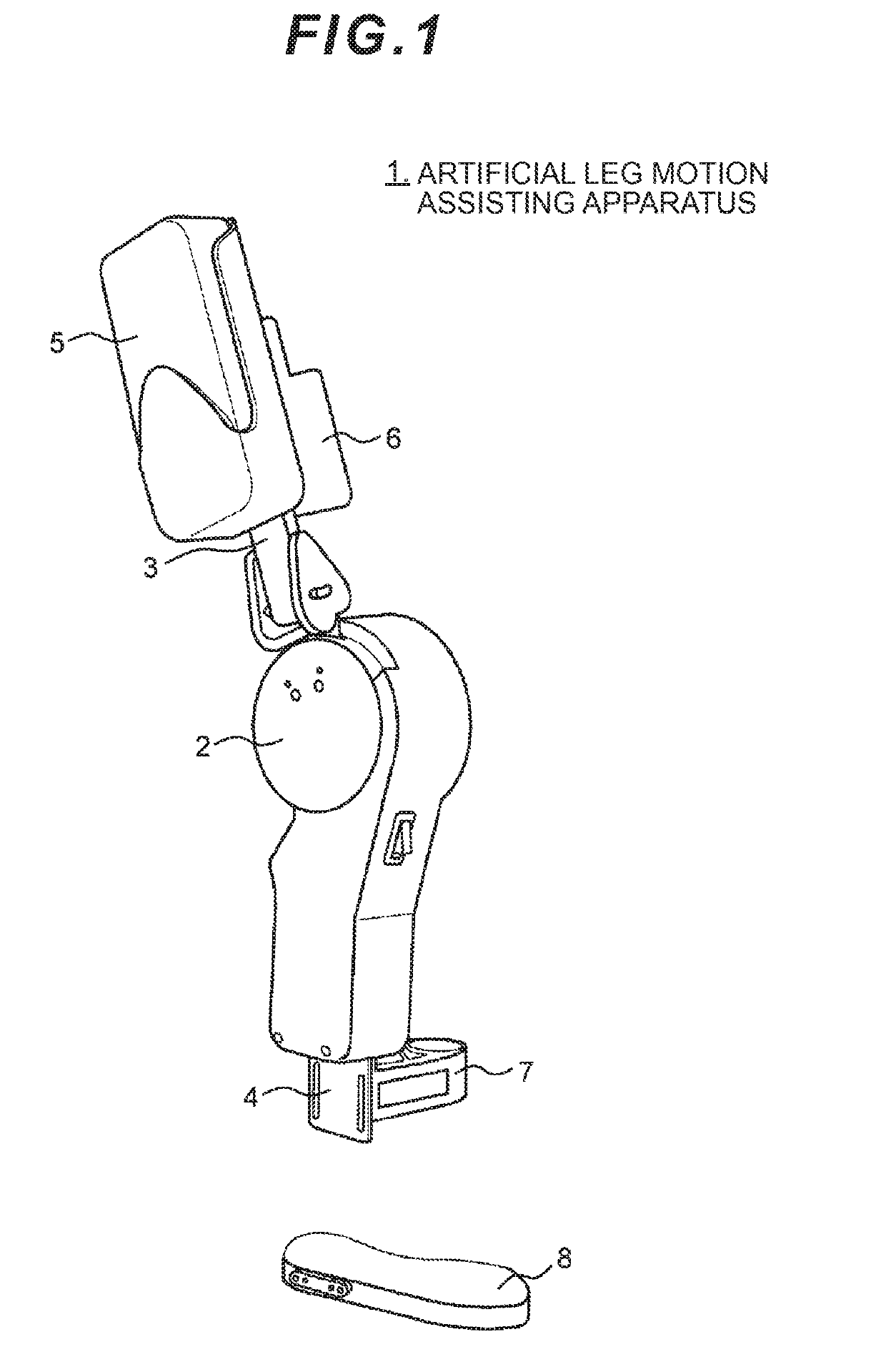 Artificial leg motion assisting apparatus and artificial leg motion assisting method