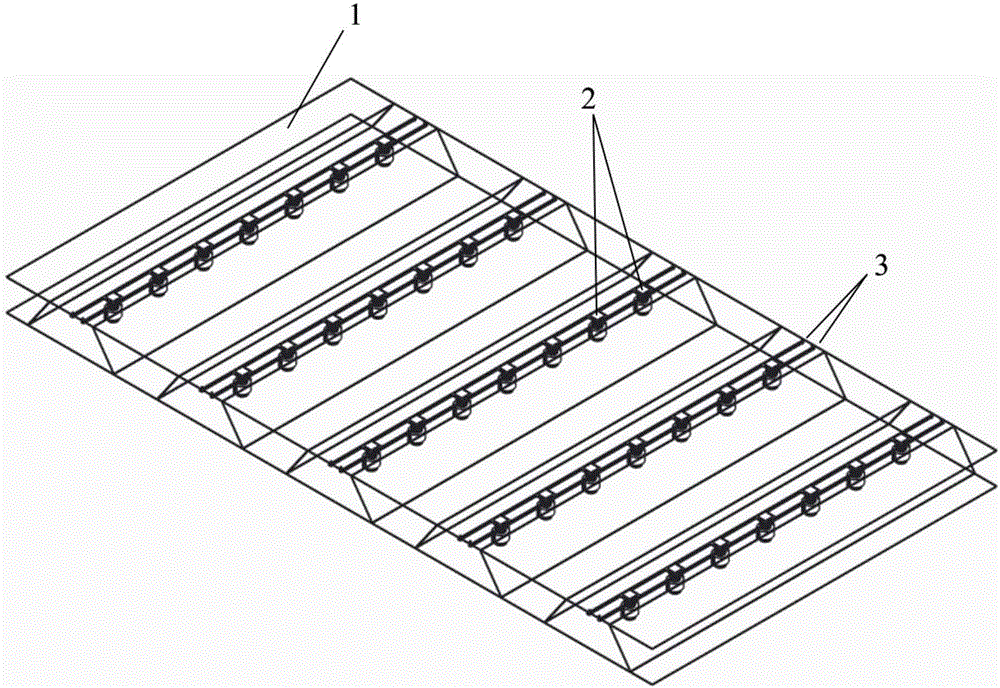 Sandwich plate vibration absorbing structure based on micro local resonance subarrays