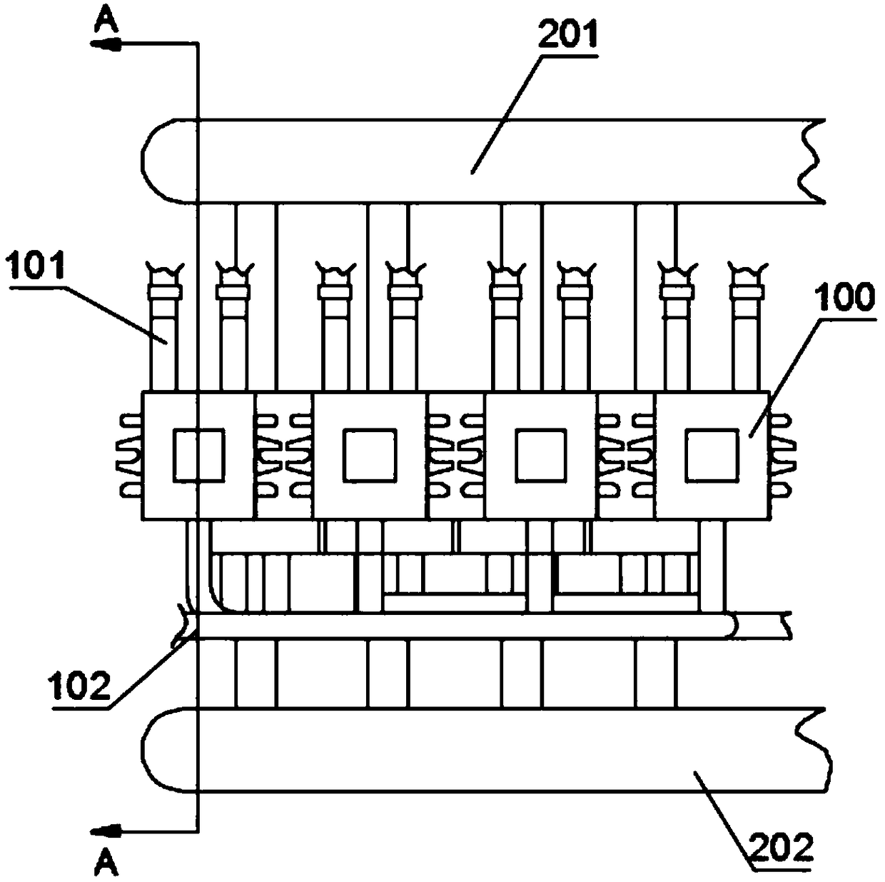 Anti-blocking device for filtering secondary cooling water of continuous casting machine