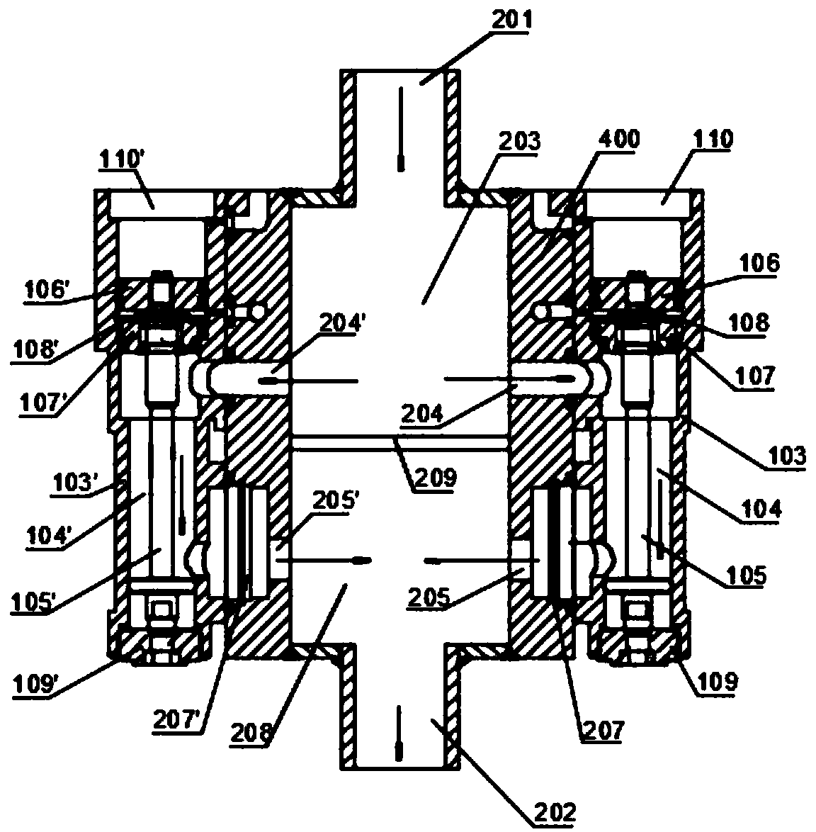 Anti-blocking device for filtering secondary cooling water of continuous casting machine