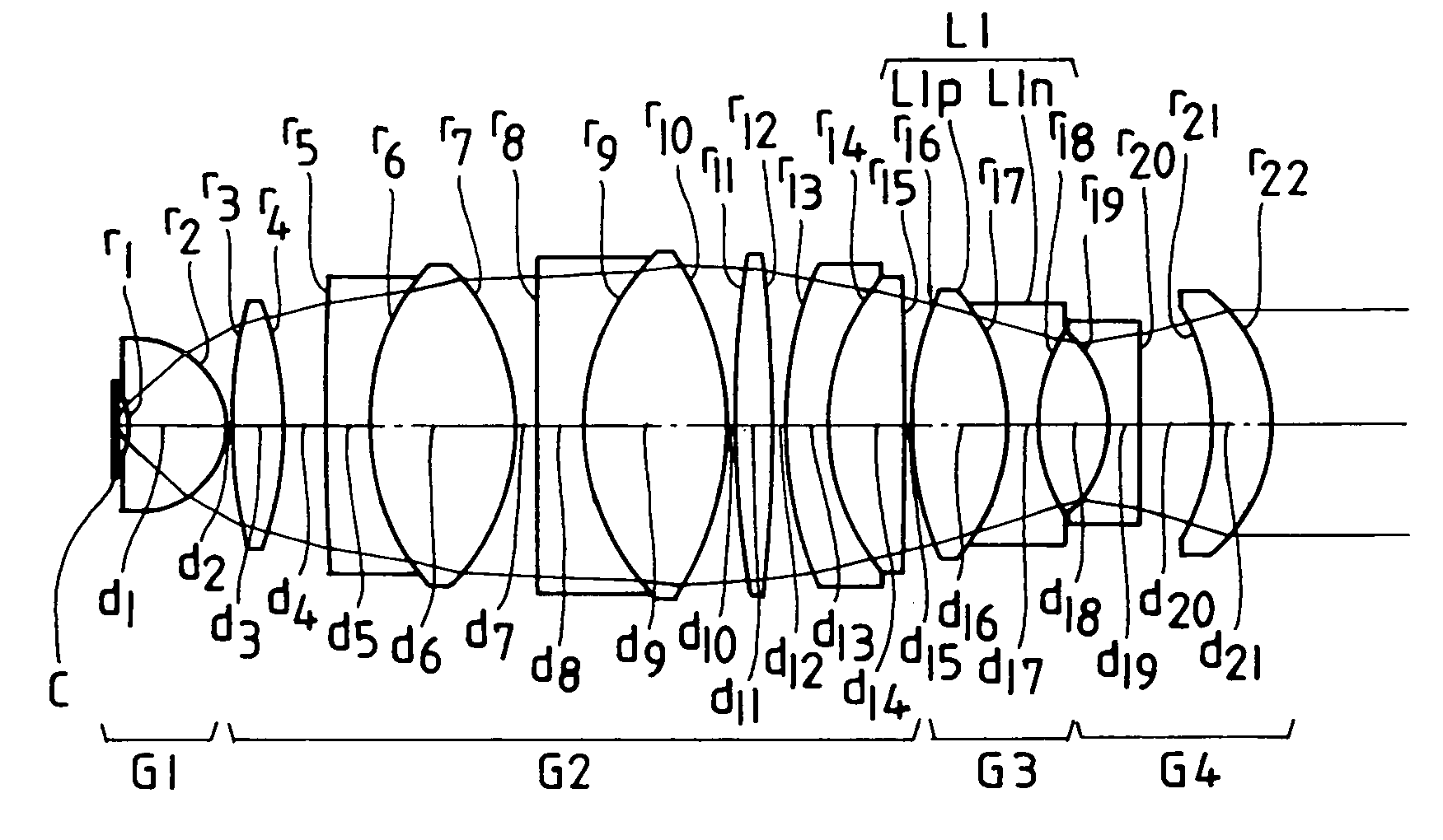 Objective lens system for microscope