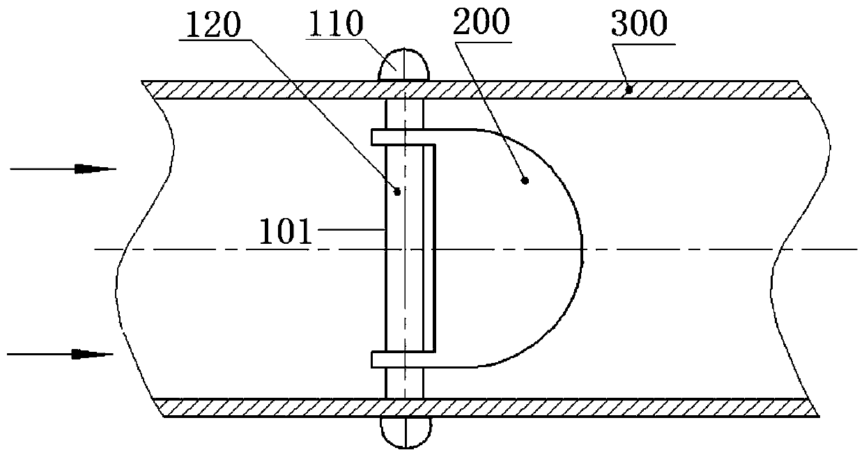 Micro-eccentric swinging type flue gas spoiler device and method for enhancing flue gas heat exchange