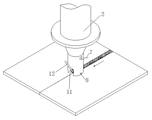 Ultrasonic non-melt metal argon arc welding technology and device