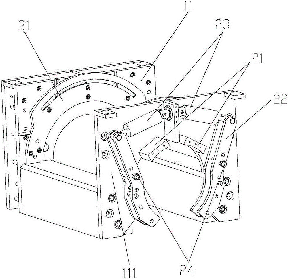 Crossbeam fixing type all-hydraulic driving digital-control friction stitch welding machine with large operating space