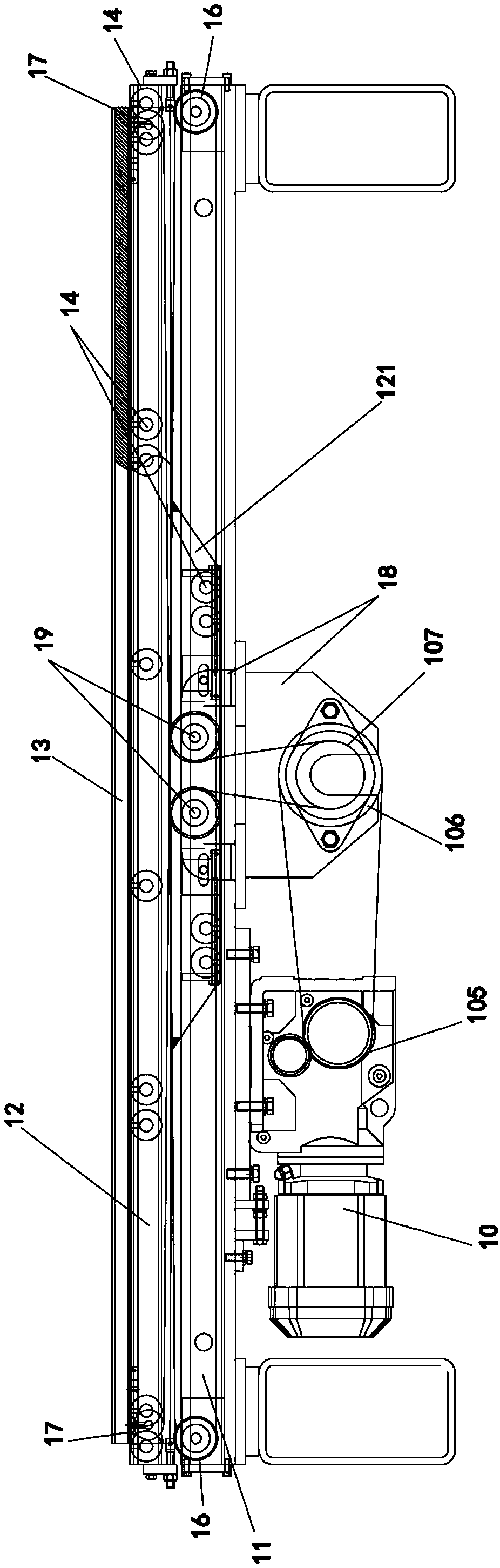 Cabinet stacking machine with anti-tilting device