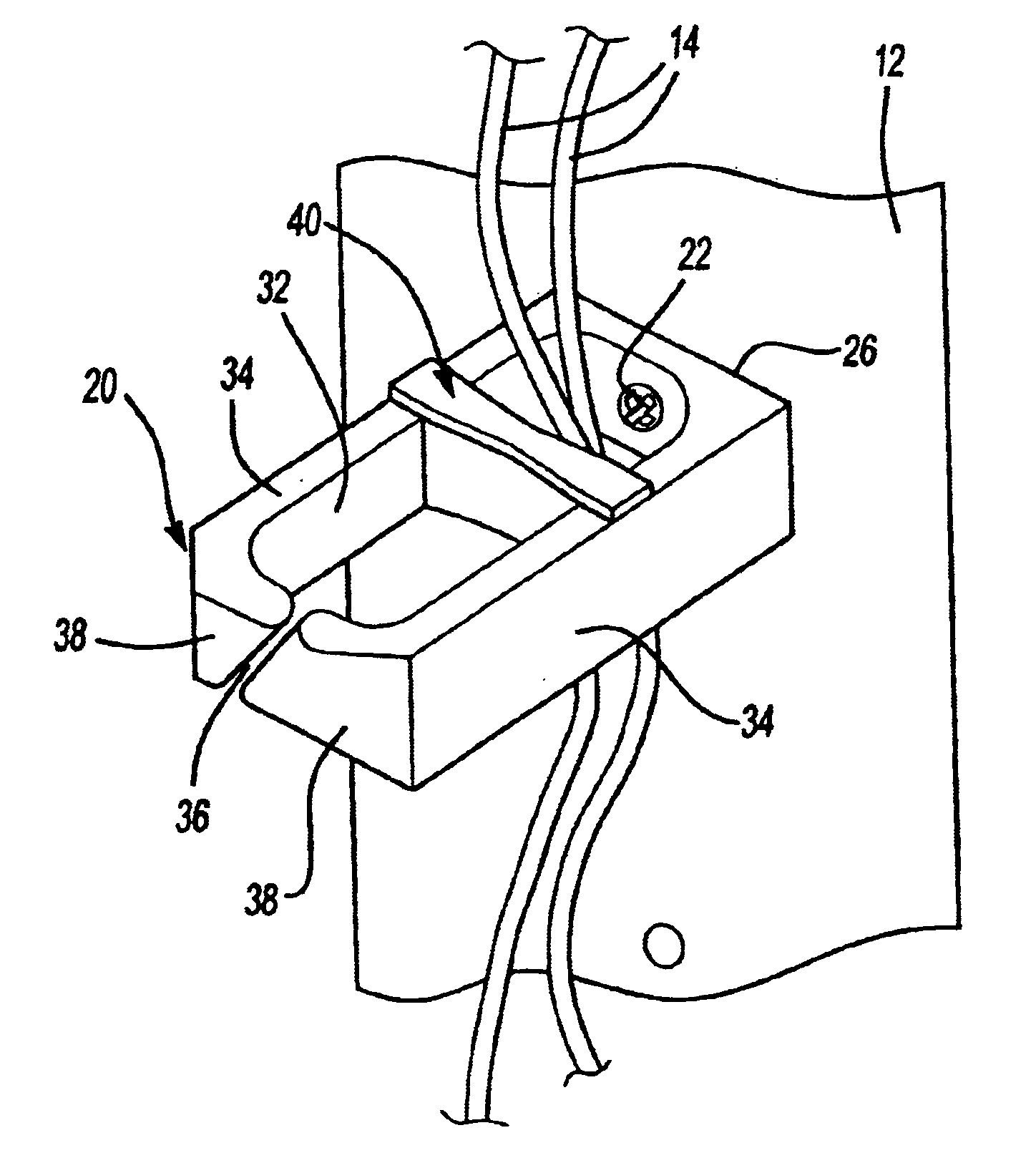 Wire harness for modular office furniture