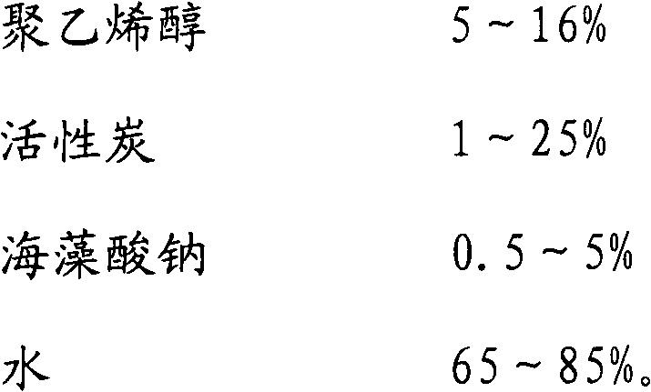 A kind of activated carbon polyvinyl alcohol ball and preparation method thereof