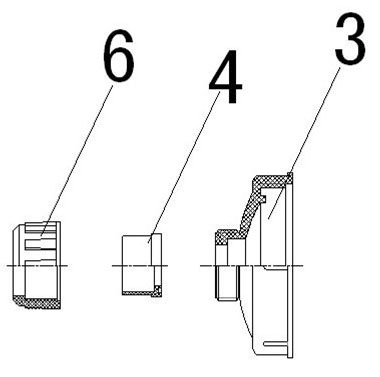 Hollow fiber ultrafiltration membrane assembly external port structure