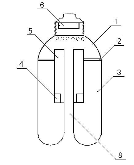 High-power LED lighting lamp with self-heat dissipation function