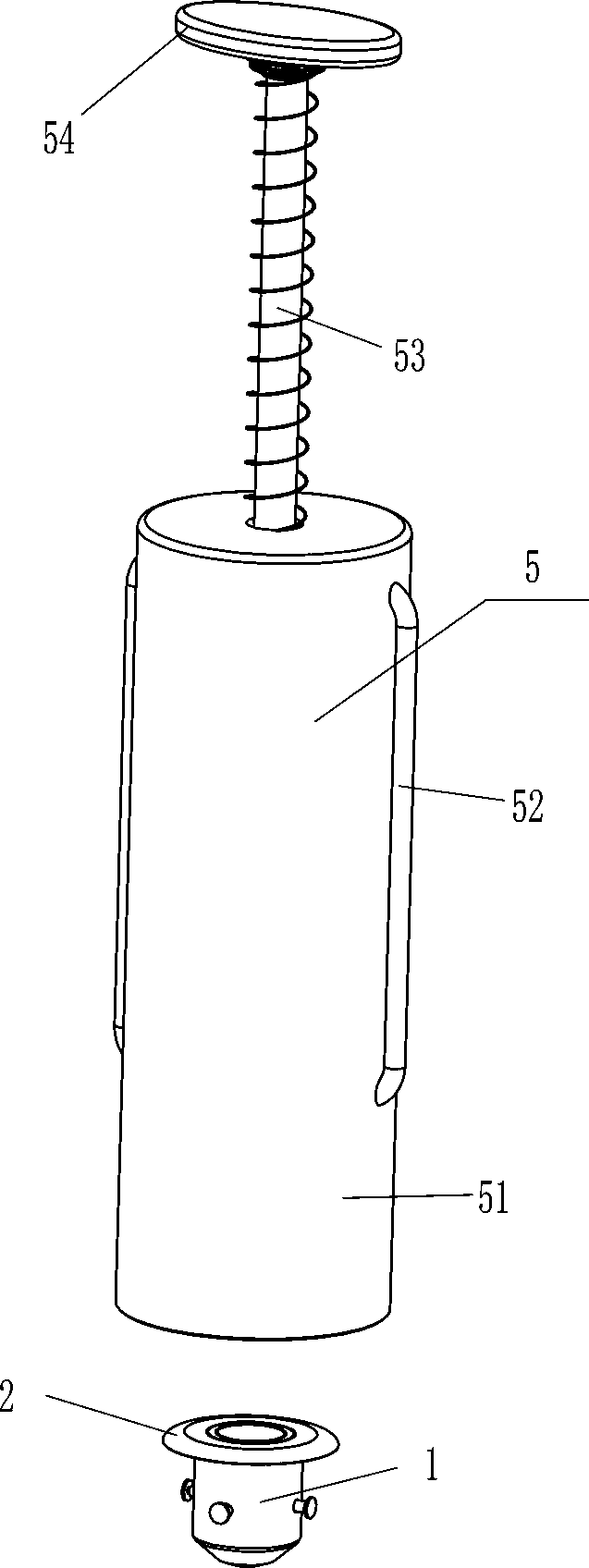 Hole reservation plugging device for construction engineering