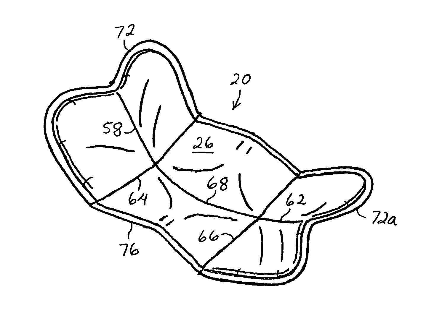 Absorbent article with lengthwise, compact-fold