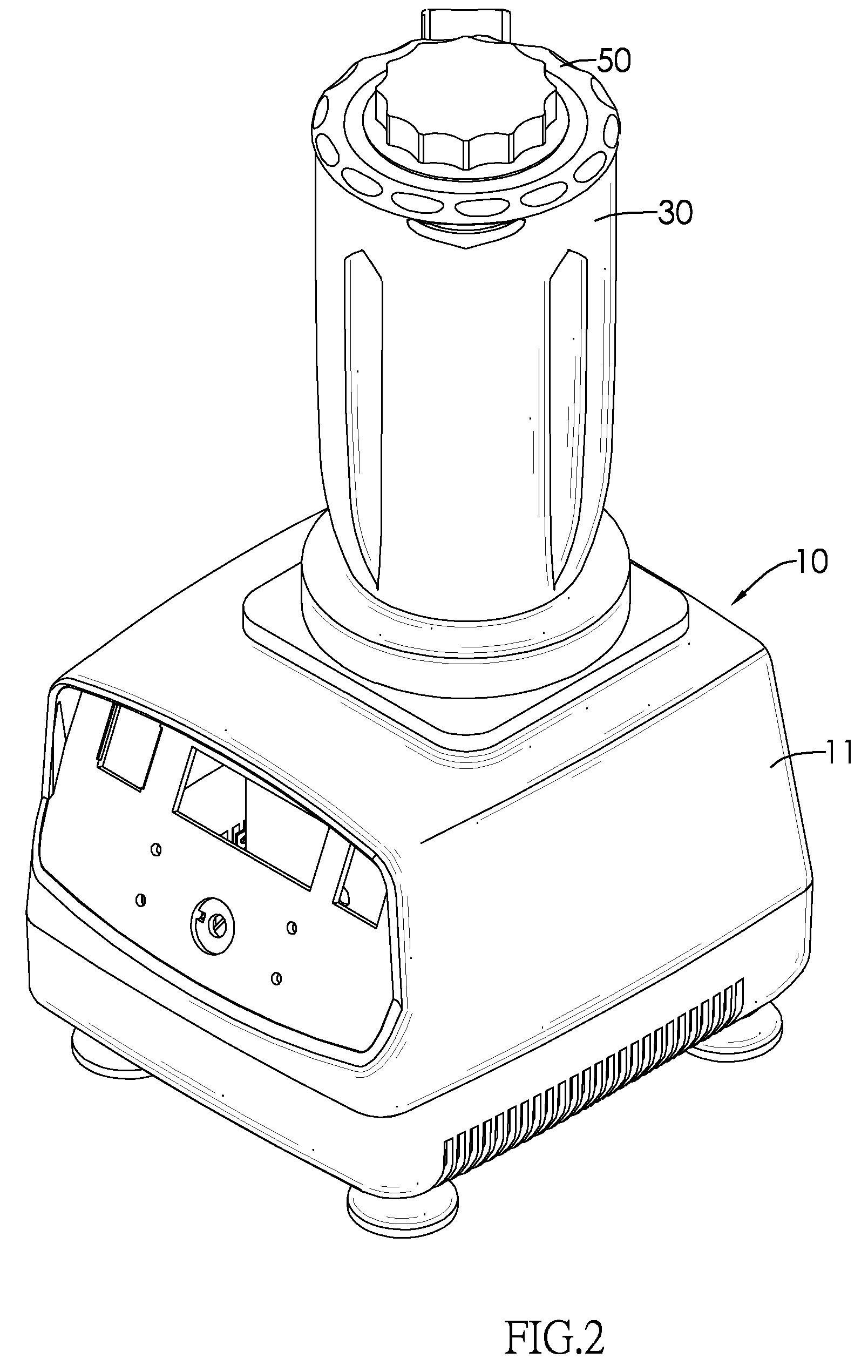 Blender with stirring disk