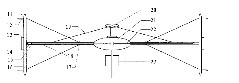 Multilayer multi-column combined type vertical shaft wind power generating system