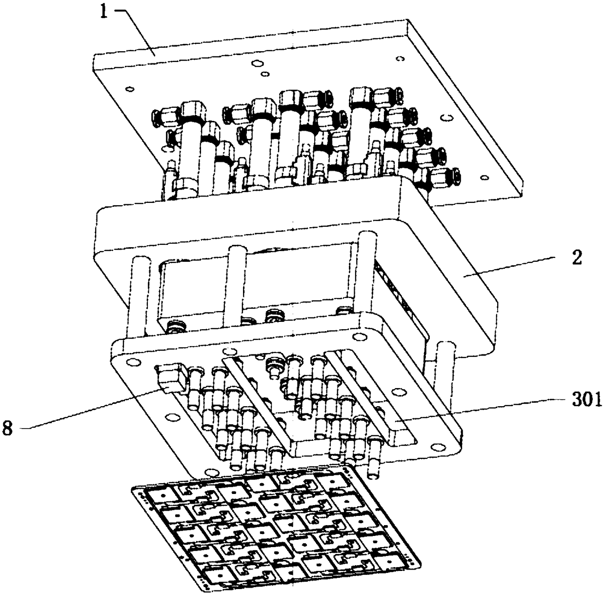 Efficient detection device for fingerprint modules