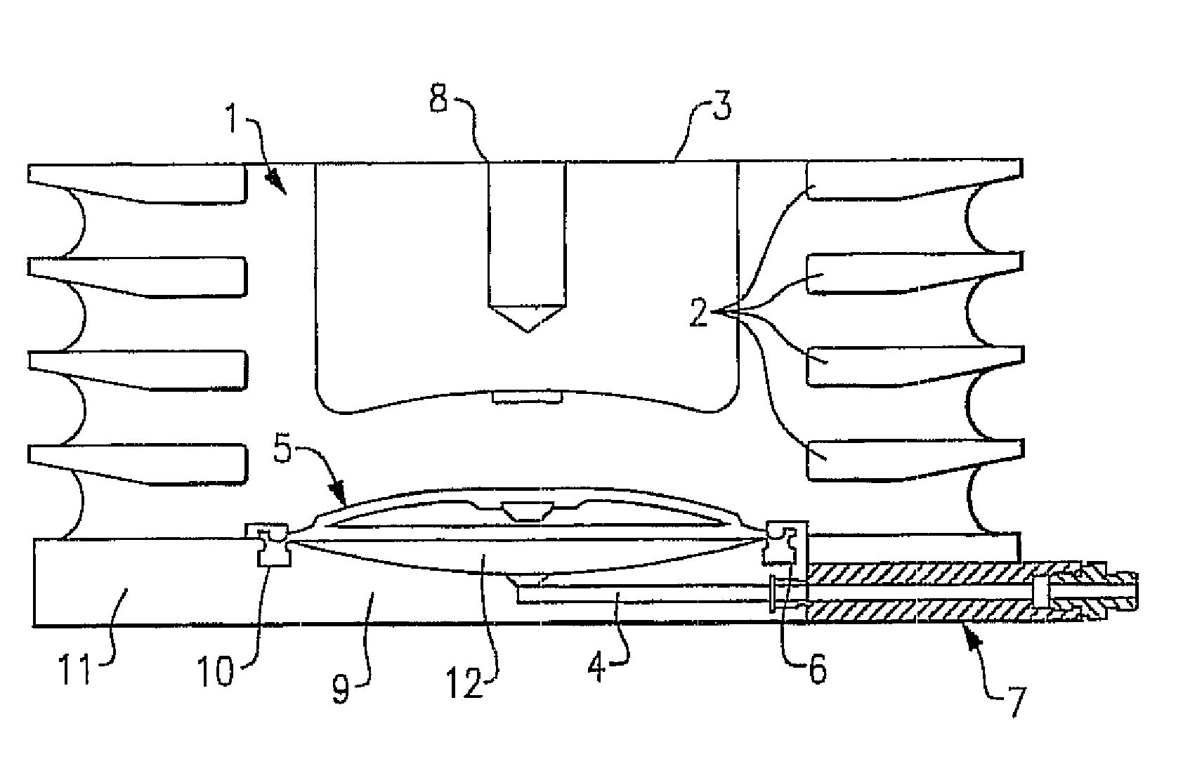 Hydraulically prestressed elastomer spring element and the use thereof in wind turbine bearings