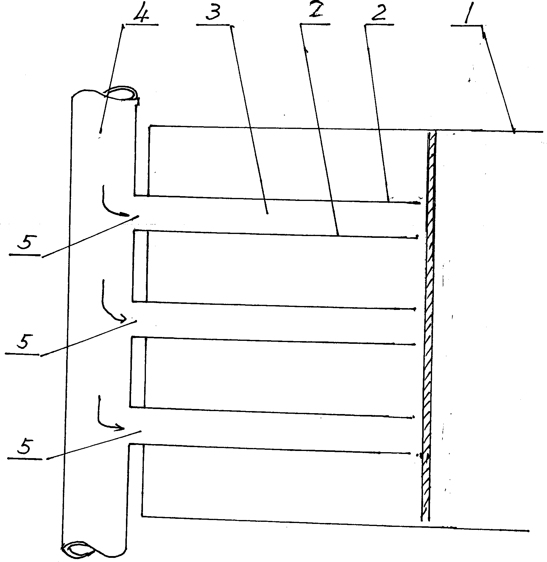 Positioning dyeing transmission type antifake white paperboard and producing method thereof