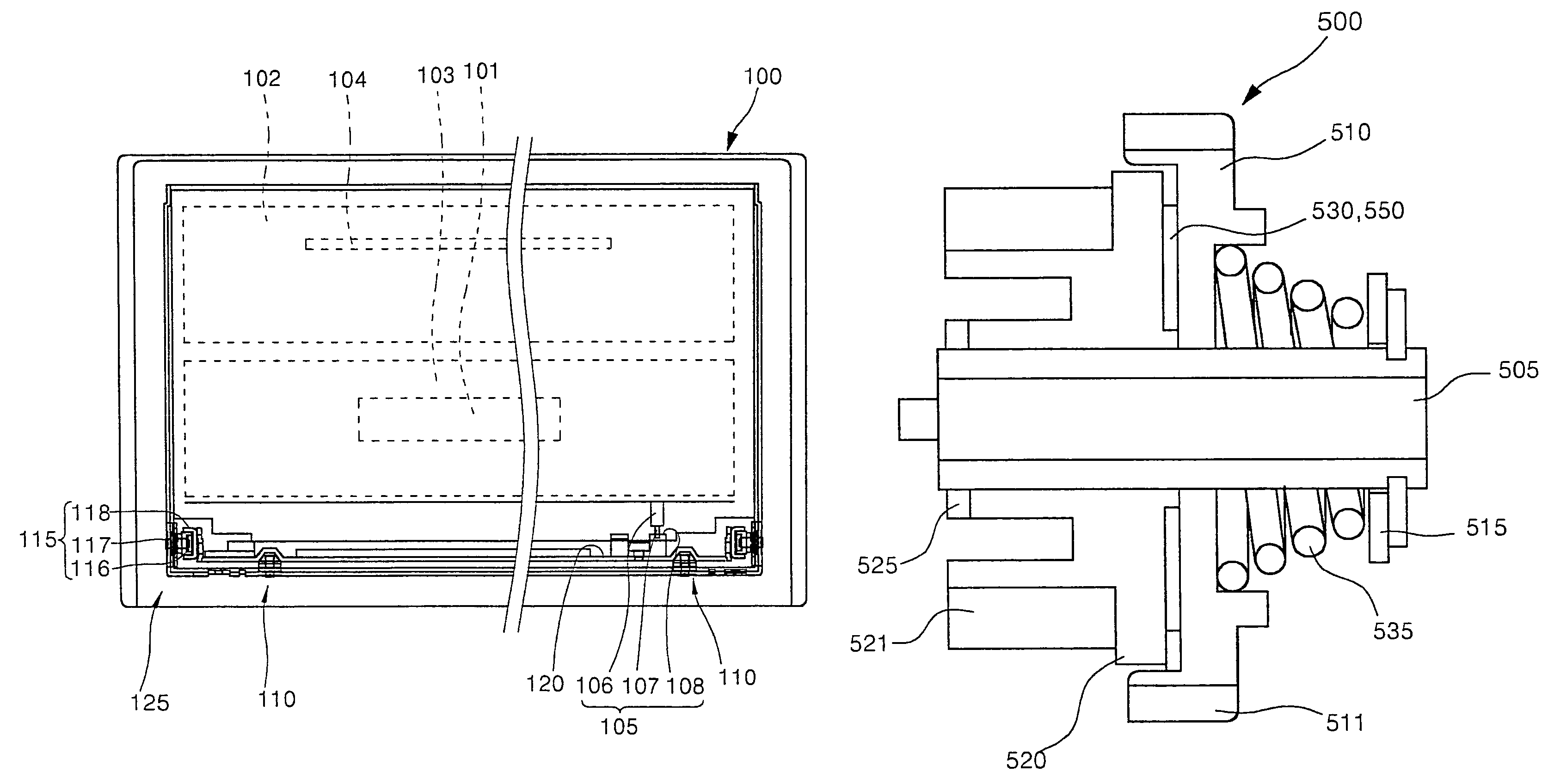 Front panel operating apparatus and method