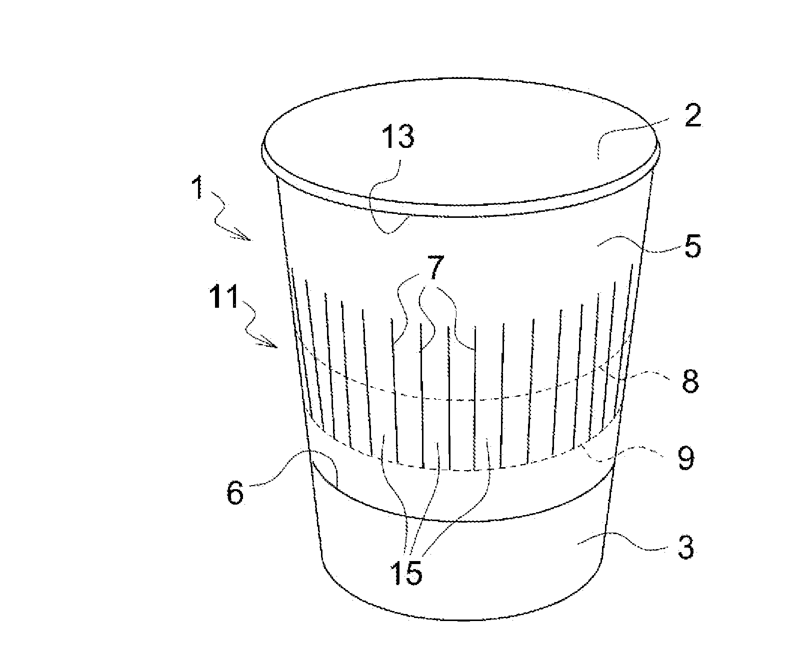 Heat insulated container