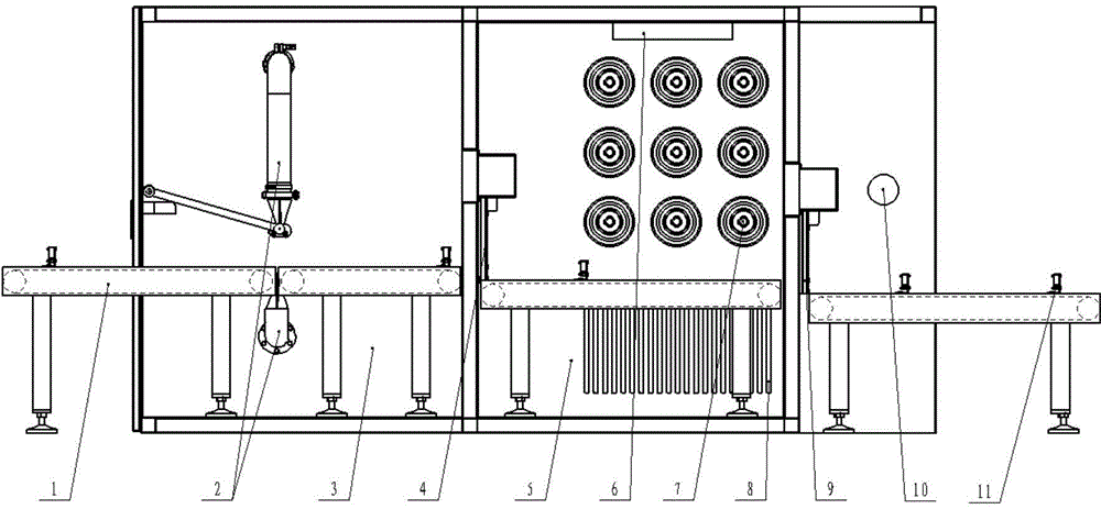 Outer cleaning equipment for packages