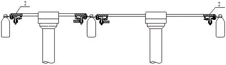 Plastic bottle conveying clamping finger mechanism and operating method thereof