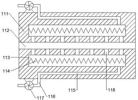 Drying device for cleaned chemical fiber cloth