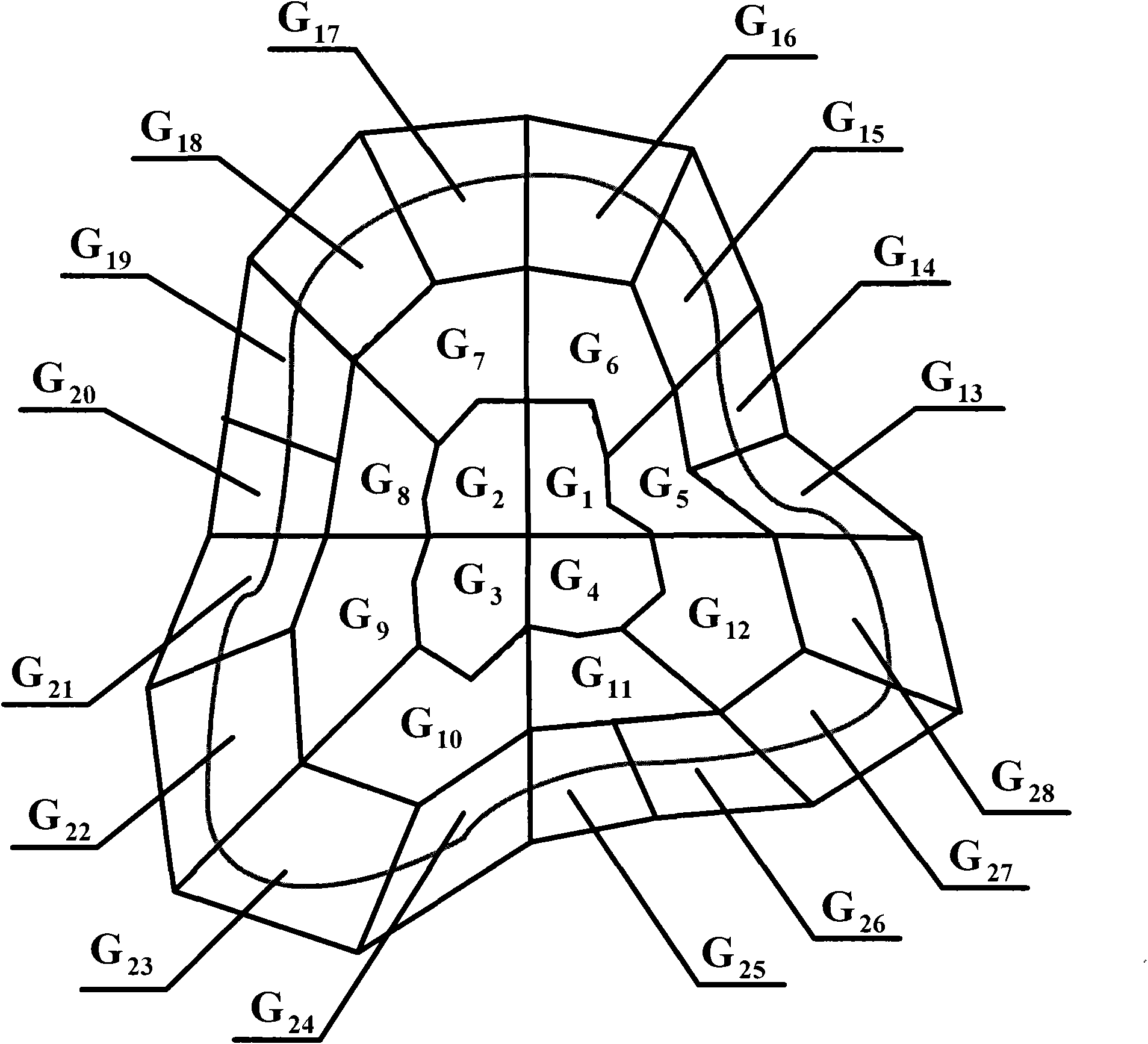 Irregular area automatic matching method in digital image