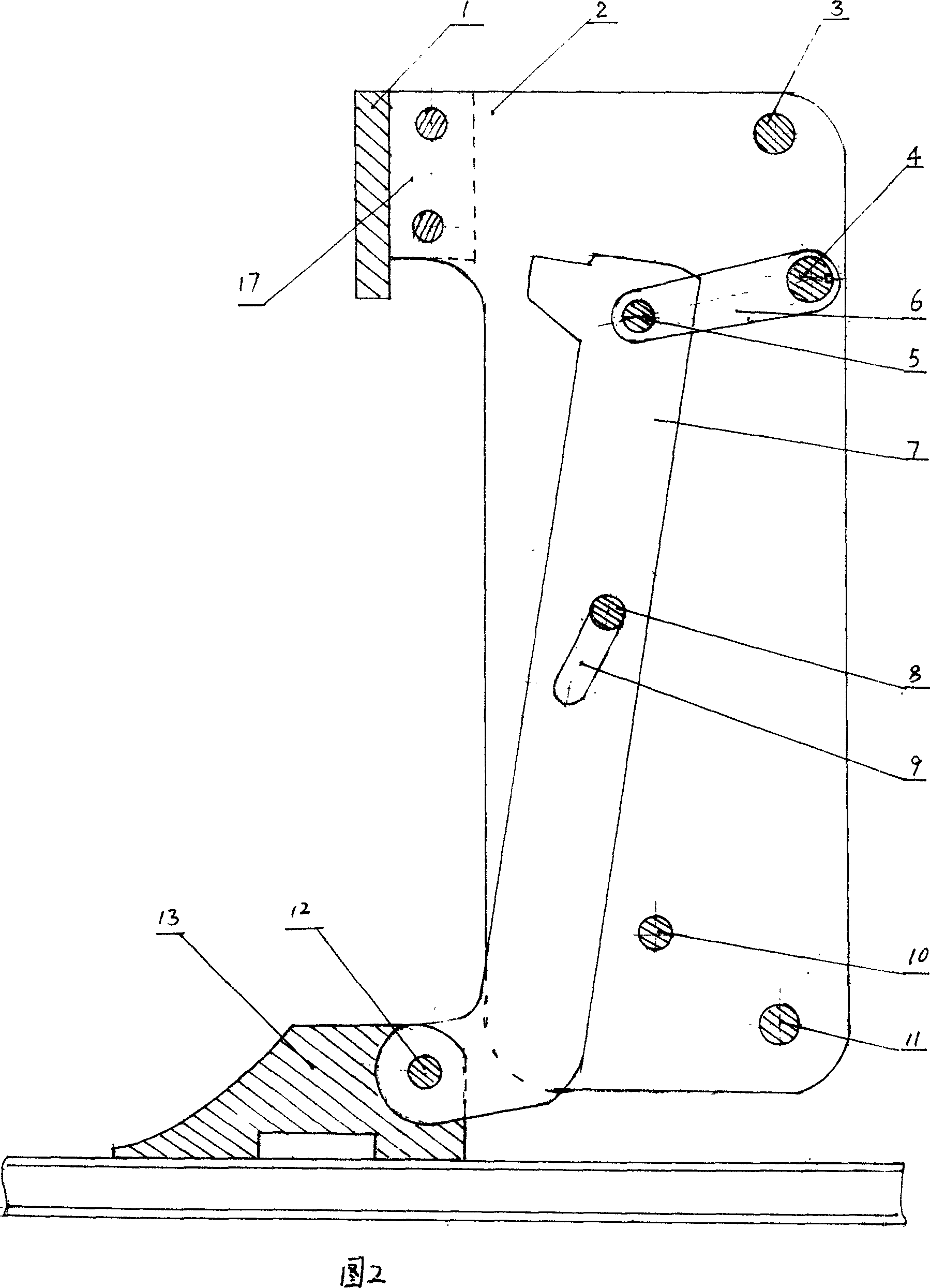 Blocking device of gantry crane