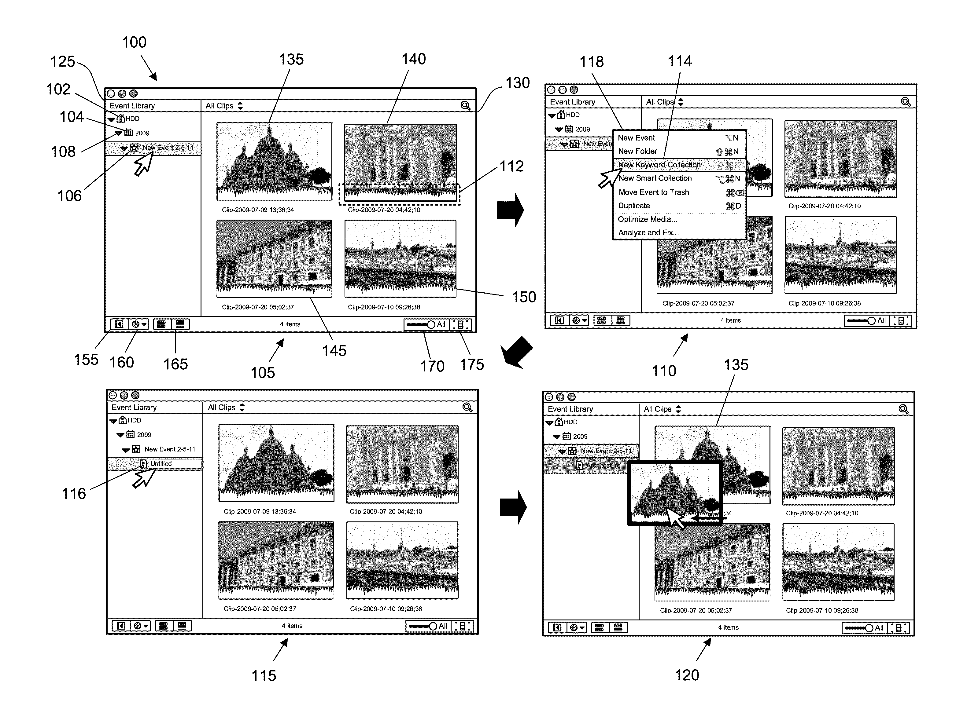 Keyword list view