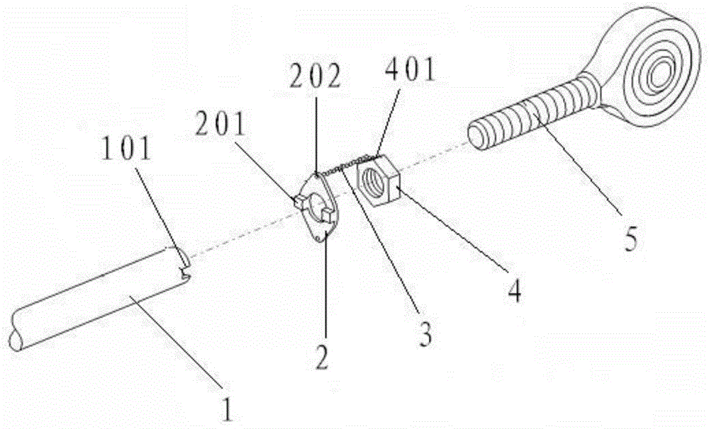 Locknut looseness preventing device